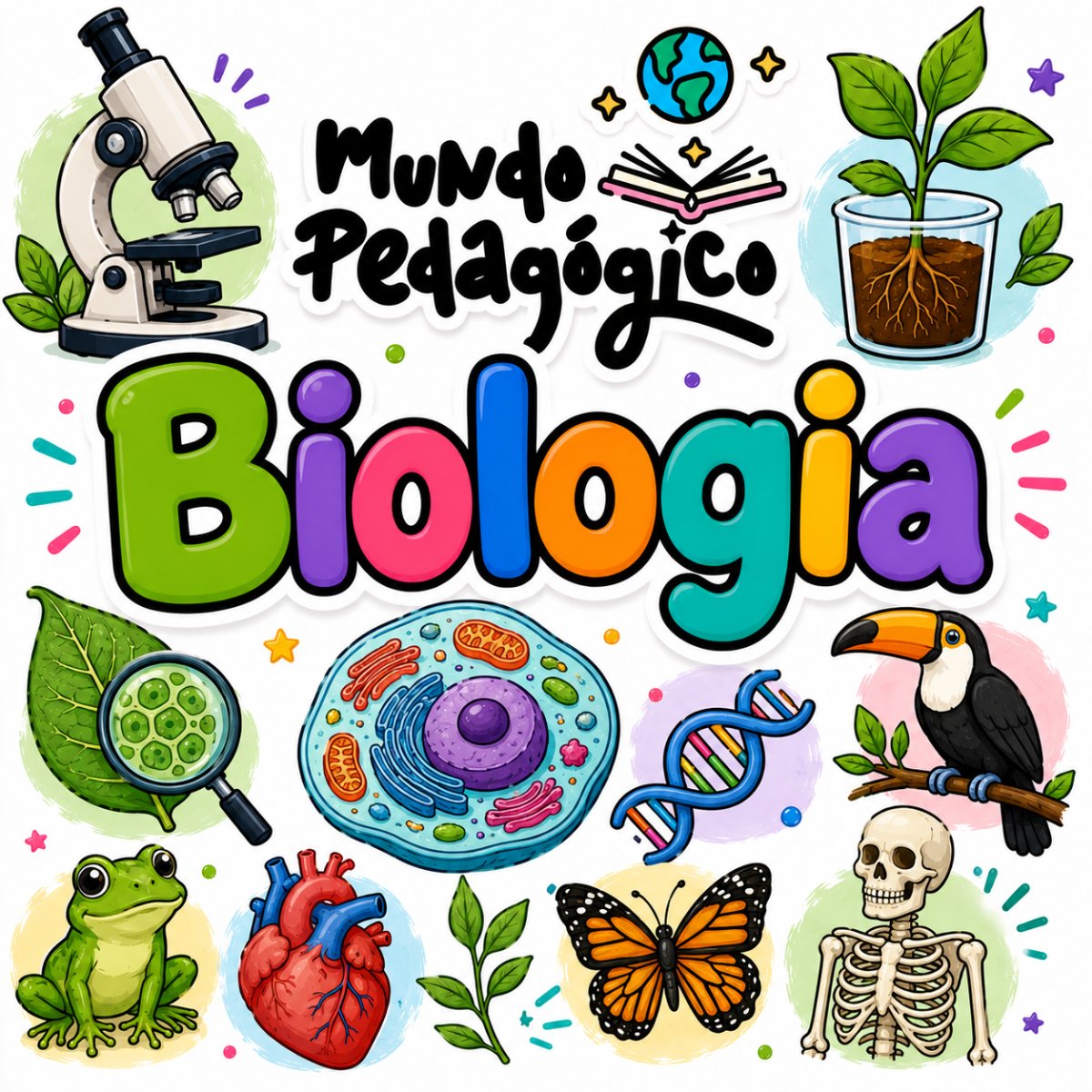 Capa do pack de Biologia para o Ensino Médio