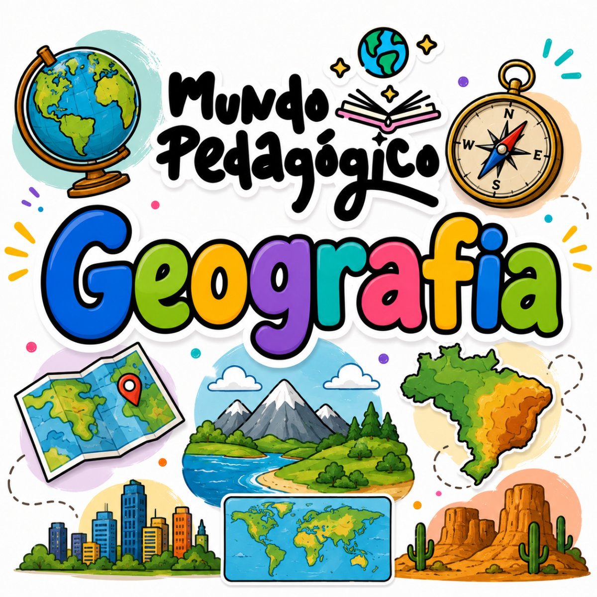 Capa do pack de Geografia para o Ensino Médio