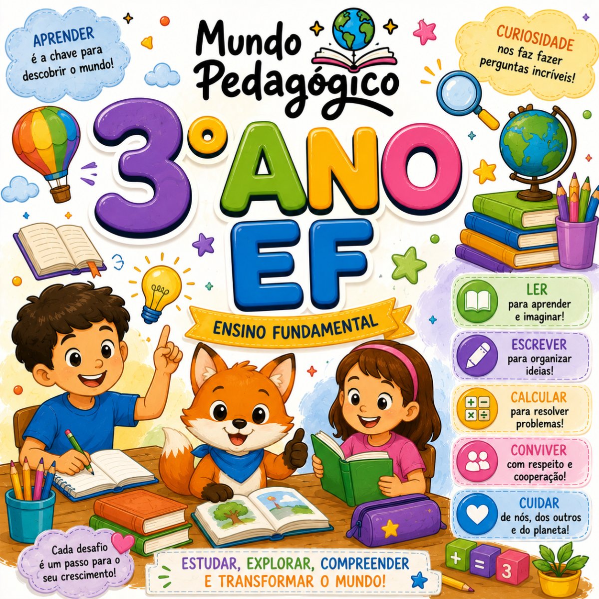 Capa do material de 3º Ano EF