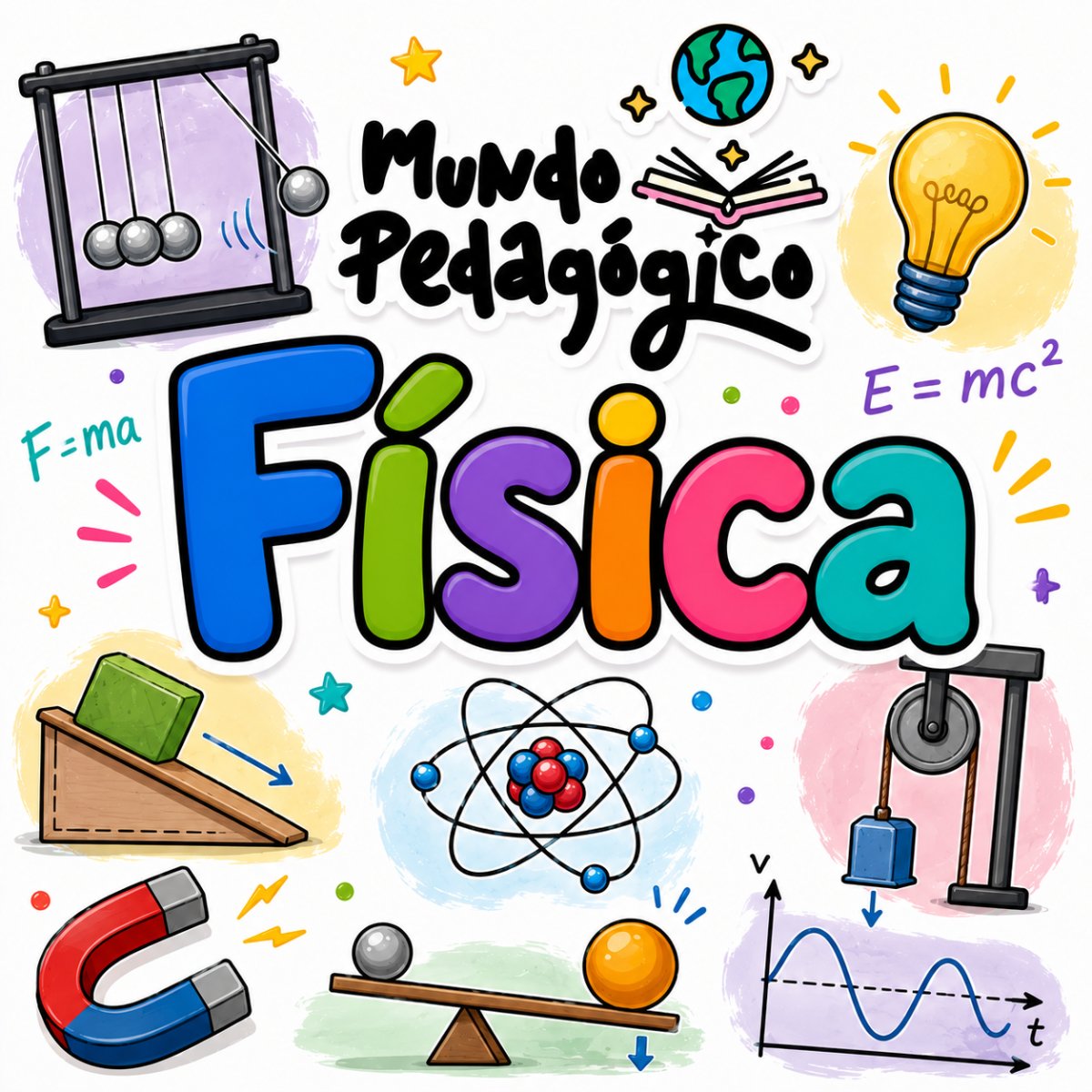 Capa do pack de Física para o Ensino Médio