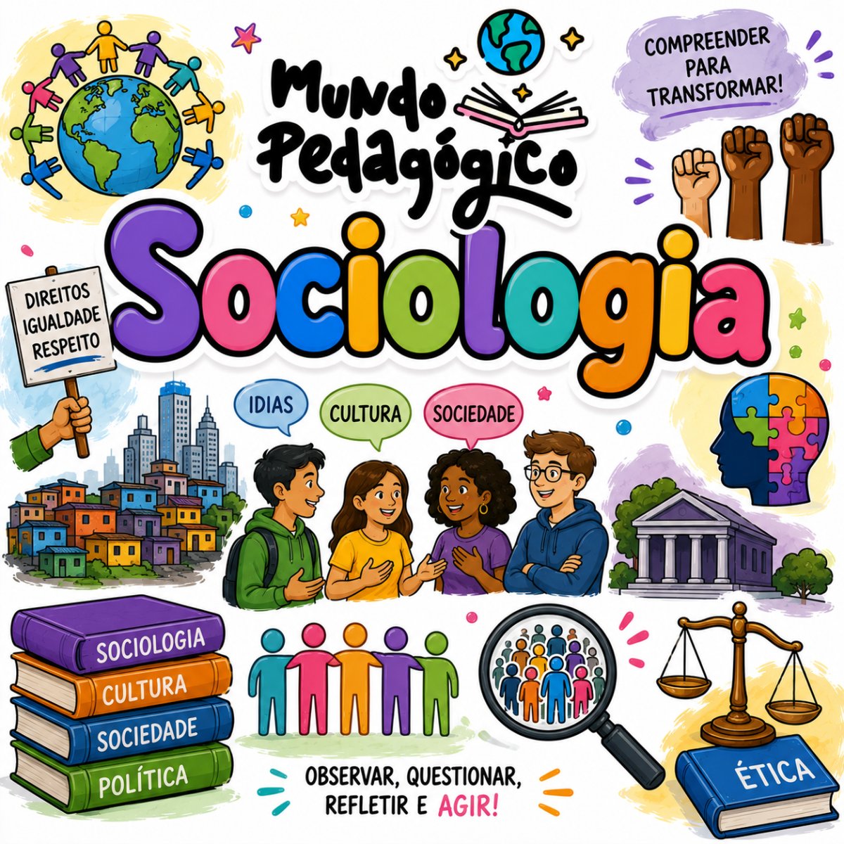 Capa do pack de Sociologia para o Ensino Médio