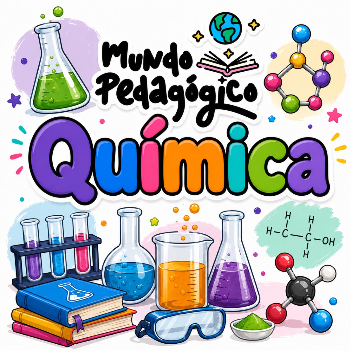 Capa do pack de Química para o Ensino Médio